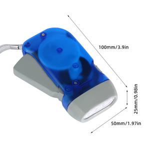 Hand Pressing Dynamo Crank Power 3 <strong>LED</strong> <strong>Wind</strong> <strong>up</strong> Flashlight Torch Light Hand Press Crank Camping Lamp Light for Outdoor Home - Product Image 3