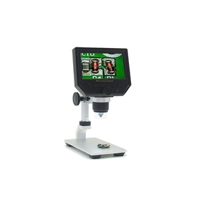 Microscopio de video digital 600X 3.6MP con fuente de luz LED y soporte de metal Cámara de microscopio óptico para enchufe de EE. UU. - Product Image 1