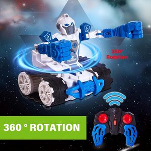 Dwi Dowellin 2PACK RC Fighting Robots Toy, 360 grados Spins Boxing Battle Combat Bots Juegos para niños