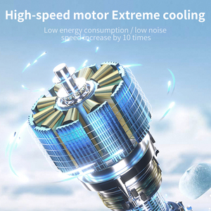 Yüksek hızlı taşınabilir LED ekran Fan 4000 Mah pil katlanabilir hava soğutma araba flaş ışığı açık soğutma için beş rüzgar