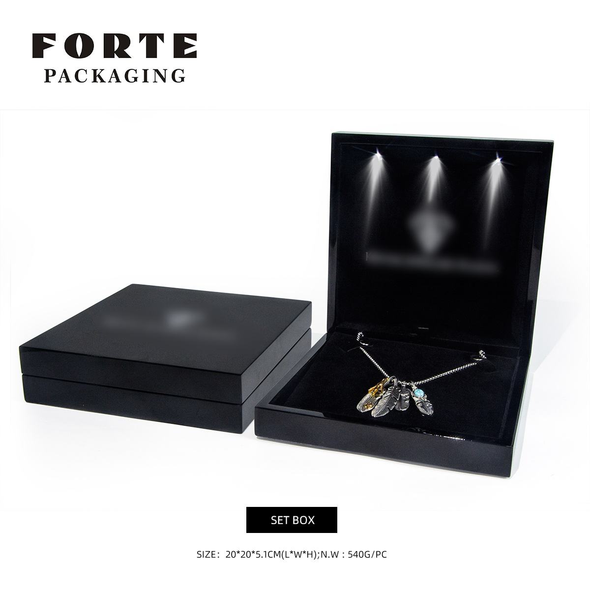 Boîte réglée noire