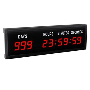 Orologio da parete da tavolo con conto alla rovescia per eventi digitali a LED programmabile portatile da 999 giorni - Product Image 3