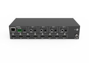 HDMI Matrix Switch 4x4, 4K HDMI Matrix Switcher Splitter 4 In 4 Out Box con EDID para sistema de cine en casa - Product Image 5