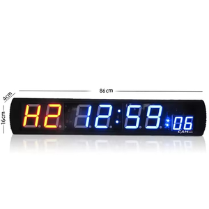 Custom ized Edition 4 "Großbild 8-stellige LED-Turnhalle Wanduhr Intervall Training Workout Gym Timer mit Fernbedienung - Product Image 1