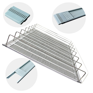 Nhiệm vụ ánh sáng siêu thị giá một mặt kim loại đồ uống hiển thị kệ với con lăn nhựa <span class=keywords><strong>botter</strong></span> lướt nhẹ nhàng trên kệ - Product Image 6