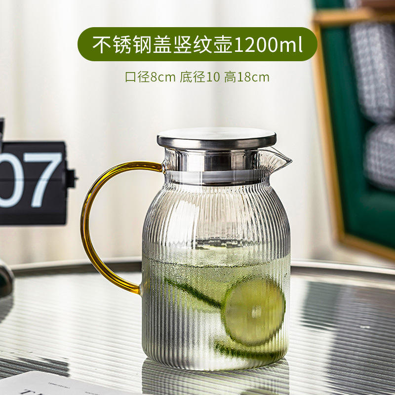 Couvercle en acier inoxydable avec rainure verticale - 1200ml