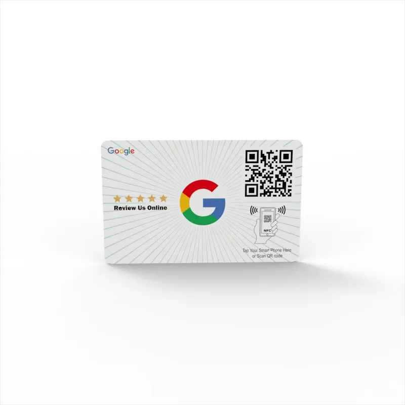 Silone biểu tượng tùy chỉnh mã QR 13.56MHz PVC thông minh Thẻ RFID NFC Google xem xét thẻ