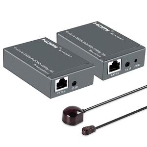 Extensor HDMI a 60m 196ft sobre un solo UTP CAT5e/6 LAN RJ45 compatible con 1080P 3D con transmisor y receptor HDMI Loopout - Product Image 1