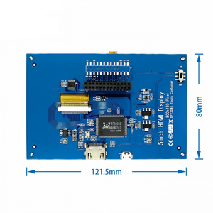 Modulo schermo LCD Touchscreen resistivo da 5.0 pollici Pi TFT per Kit di moduli elettronici Raspberry Pi 3 A/B/2B - Product Image 1