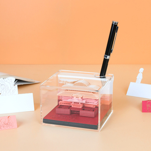 Anime Building <strong>Block</strong> Paper Craft 3D <strong>Memo</strong> Pad <strong>Cube</strong> Collection Building <strong>Block</strong> <strong>Shaped</strong> Notepad With Acrylic Pen Holder - Product Image 4