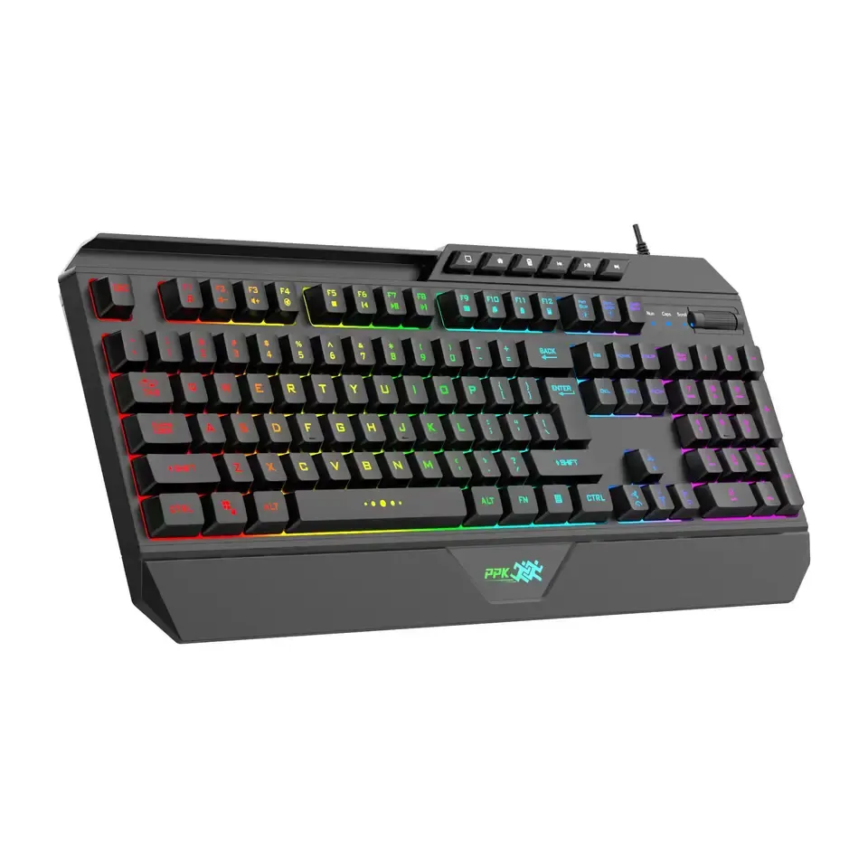 Low Moq Free Gaming Tastatur und Maus Gaming PC LED USB Custom ized Logo Standard Computer Zubehör Lager Wired Ultra Thin