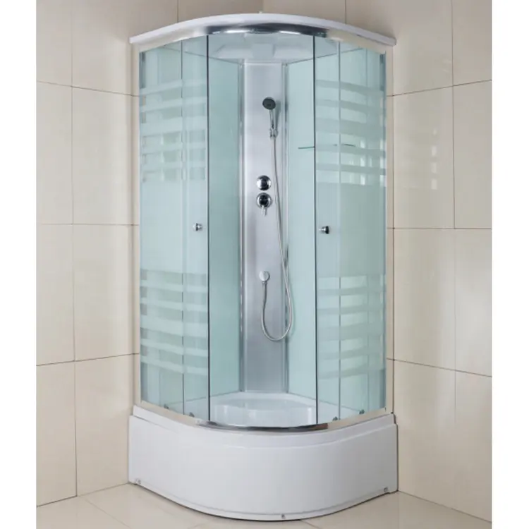 Cheap Shower Cubicle Enclosure   Bath Complete Shower cabin with 35cm ABS tray