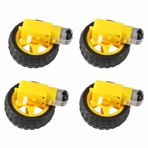 DC Electric <strong>Motor</strong> <strong>with</strong> Plastic TT <strong>Motor</strong> Tire Wheel 3-6V Dual Shaft Gear <strong>Motor</strong> TT Magnetic Gearbox Engine For <strong>Arduino</strong> Smart Car