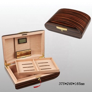 100 humidor ความจุซิการ์กระจก100 humidor ซิการ์100 humidor ซิการ์ที่มีเครื่องวัดความชื้นและถาดซีดาร์ที่ถอดออกได้ - Product Image 6
