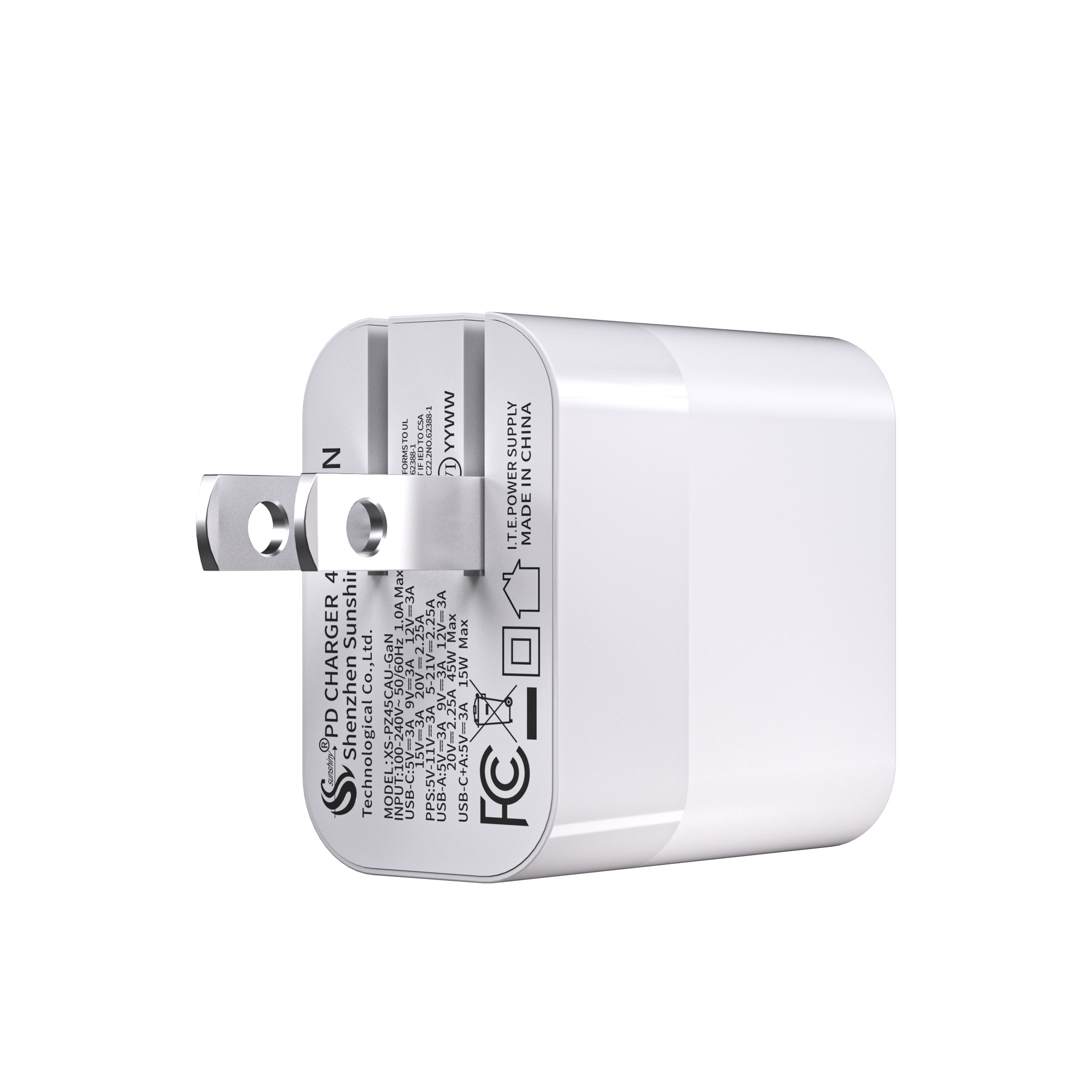45W Folding Plug C pron