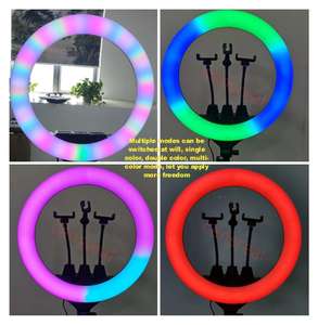 RGB 18 inç halka ışık büyük halka ışık ses kontrolü ile OEM halka ışık - Product Image 4