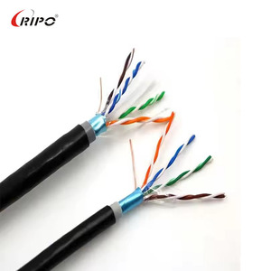 工場直送Cat6 SFTPシールドLANケーブル | 23AWGベア銅/CCAオプション、250MHz 4ペア、LSZH低煙ゼロハロゲンジャケット
