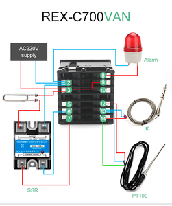 <strong>PID</strong> RKC Digital Intelligent Industrial <strong>Temperature</strong> <strong>Controller</strong> 220V <strong>RELAY</strong> REX--C700 Thermostat SSR <strong>Relay</strong> <strong>Output</strong> - Product Image 6