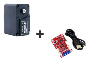 12V 50KG Magnetic Encoder DIY Smart Switch Robotic Arm Double Shaft <strong>TTL</strong> Protocol Servo 360 Degree Full Metal Motors Rotor