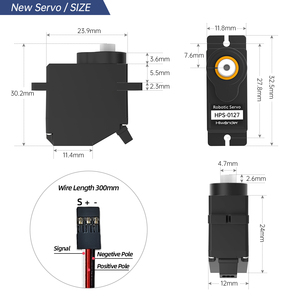 Hiwonder HPS-0127 микро высокоскоростной антиблокирующий сервопривод с высоким крутящим моментом PWM цифровой сервопривод 270 ° Угол управления - Product Image 2