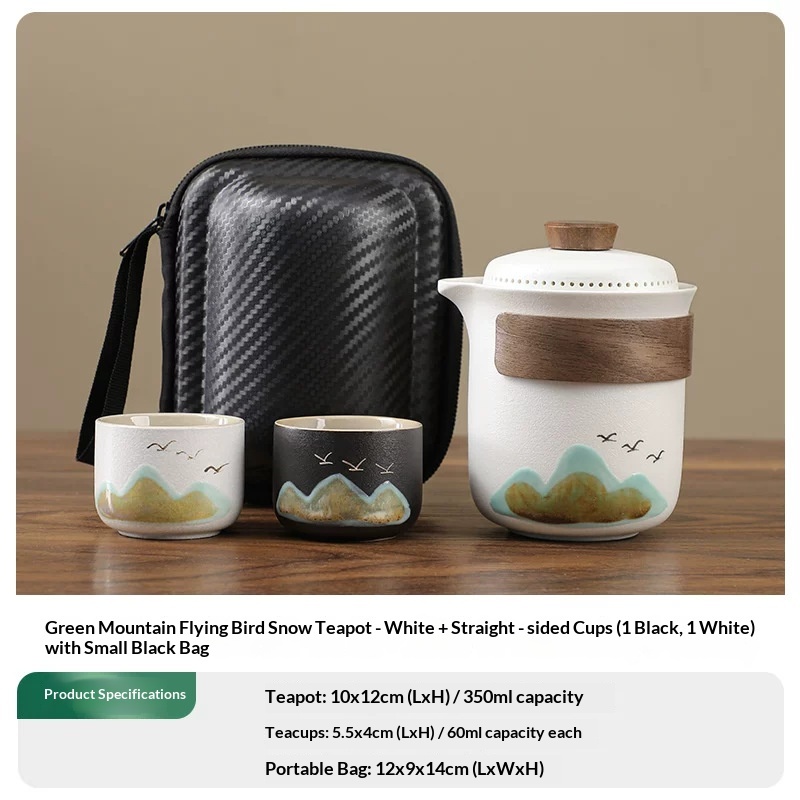 Green Mountain Flying Bird Blanc+2 tasses
