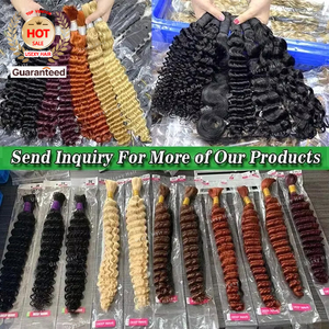 Bán Buôn Con Người Bện Tóc Bó <span class=keywords><strong>S</strong></span>âu <span class=keywords><strong>S</strong></span>óng <span class=keywords><strong>S</strong></span>ố Lượng Lớn Tóc Con Người Bó Cho Bện Tóc Xoăn <span class=keywords><strong>S</strong></span>ố Lượng Lớn Cho Boho Bím Tóc - Product Image 5
