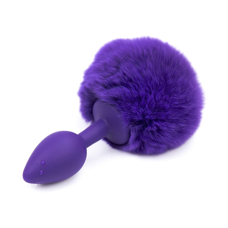 plug anal violet queue de lapin violet