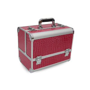 厂家批发铝合金化妆盒双开化妆工具箱化妆品收纳盒 - Product Image 4