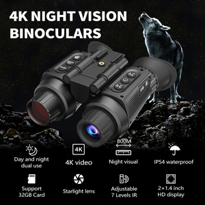 แว่นตา36mp ดิจิตอล NVG 4K UHD แว่นตาสำหรับล่าสัตว์แบบดิจิตอลซูมดิจิตอลใช้8X มองเห็นกลางคืนแว่นสำหรับล่าสัตว์ - Product Image 2