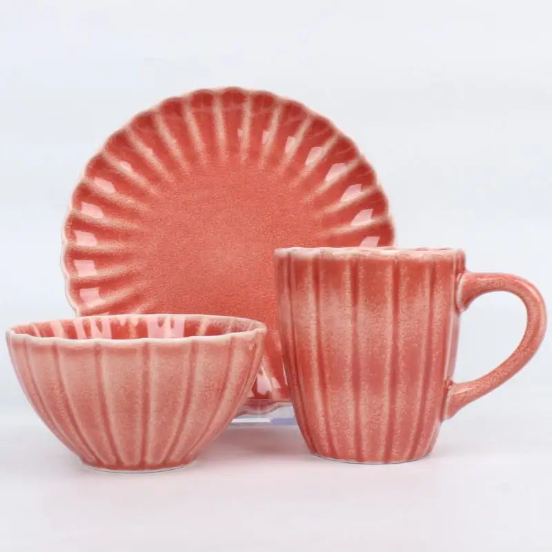 Set per la colazione set di piatti in ceramica con Logo personalizzato set di stoviglie piatti fragili