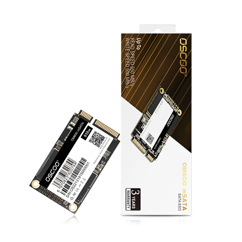 OSCOO fabrika toptan mSATA SSD sabit Disk Disk dizüstü bilgisayar için OEM Msata 16GB 32GB 64GB 128GB 256GB 512GB 1TB disko Duro Solidos