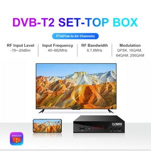 DVB-T2 TV dijital tuner STB HEVC çoklu diller ücretsiz hava MeeCast HD H.265 DVB T2 alıcı Set Top Box OEM/ODM fabrika - Product Image 2