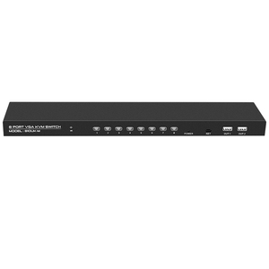 FJGEAR FJ-810UK-M 8端口VGA Kvm视频交换机8进1出1920*1080分辨率VGA USB2.0 KVM交换机，带桌面控制器 - Product Image 2