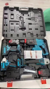 5 Trong 1 Không Dây Điện Điện Công Cụ Thiết Lập Màu Đen CR-V_<span class=keywords><strong>MUTEX</strong></span> Đa Chức Năng Hộ Gia Đình Hộp Công Cụ Thiết Lập - Product Image 2