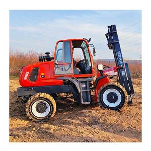 Carrello elevatore fuoristrada multifunzionale a combustione interna multifunzionale per lo scarico di carico completamente idraulico - Product Image 1