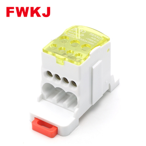 UKK配电Din导轨铜棒块160A 690V UKK-160接线端子块开关柜配电块 - Product Image 5