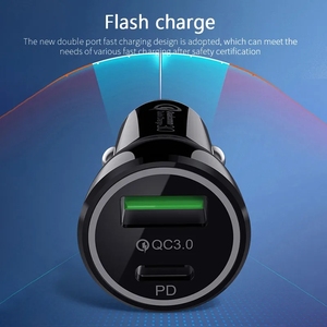 PD USB C Car <strong>Charger</strong> Quick Charge 3.0 15W <strong>38W</strong> Fast Charging for iPhone 14 13 12 XS X XR QC3.0 Type C Phone <strong>Charger</strong> - Product Image 5