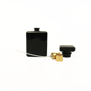 Luxury Design 30 <strong>ml</strong> 50 <strong>ml</strong> <strong>100</strong> <strong>ml</strong> Matte Black Empty Square Glass Small 30ml Perfume Bottle 50ml With <strong>Box</strong> - Product Image 1
