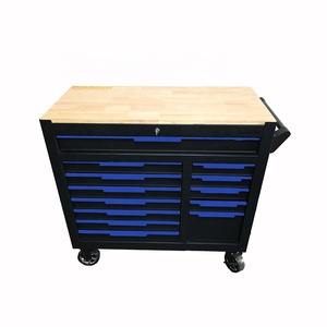 12抽屉工具箱车间机械工具手推车车间滚轮车库滚动工具柜 - Product Image 3
