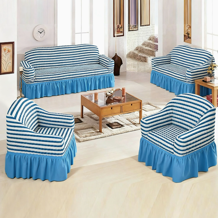 Azul y blanco
