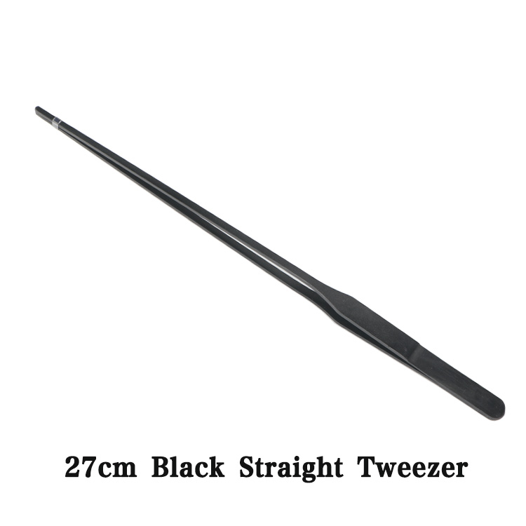 Pince à épiler droite noire 27 cm