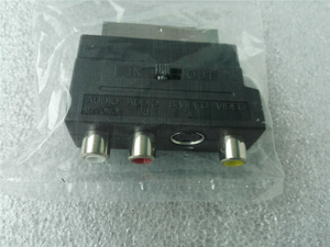 21-poliger Scart-Stecker auf 3-Cinch-AV-Buchse Composite-S-Video-Audio konverter adapter mit Ein/Aus-Schalter AV-Block-Scart-Adapter - Product Image 6