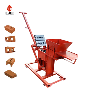 二手粘土砖挤出机联锁制造农场用空心砌块联锁制造机 - Product Image 1