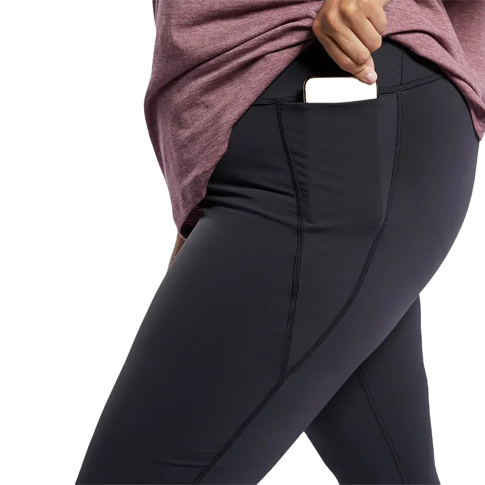 Celana Yoga wanita, legging wanita dengan saku pinggang tinggi tanpa tembus pandang untuk latihan perempuan