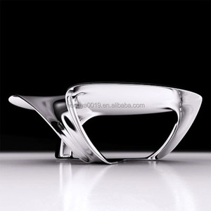 Bắc Âu sợi thủy tinh mạ điện đơn giản Bàn cà phê Thiết kế ánh sáng sang trọng bên bàn công nghệ hiện đại bàn trà - Product Image 3