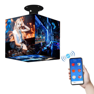 TopVision Новый Дизайн Кубический светодиодный дисплей в помещении полноцветный P4 рекламный волшебный светодиодный кубический экран в форме светодиодного дисплея - Product Image 1