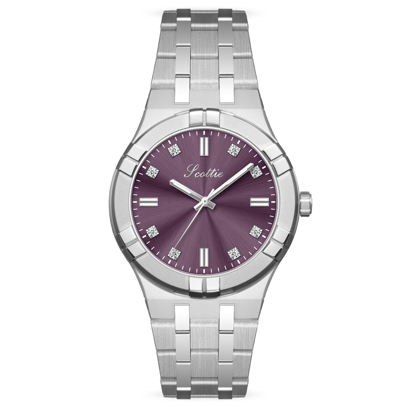 Argent + violet