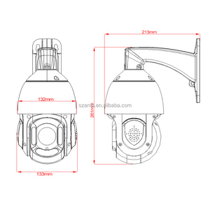 Köşe dağı ile depo akıllı IR 100M gözetim kamera kamera kamerası kamerası - Product Image 6