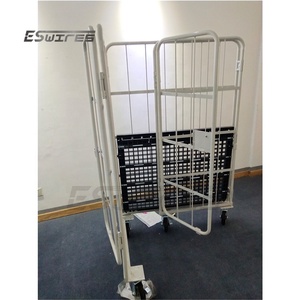 1100*800*1700mm Yüksek Kaliteli Lojistik Pazarında Çok Satan Plastik Tabanlı Rulo Taşıyıcı Araba - Product Image 3