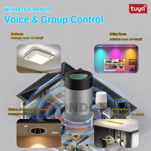 Akıllı wifi tuya ışık tavan oturma odası için 4 inç/6 inç/8 inç akıllı led gömme tavan ışığı - Product Image 4